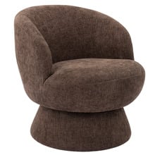 Eloise Chenille Swivel Armchair